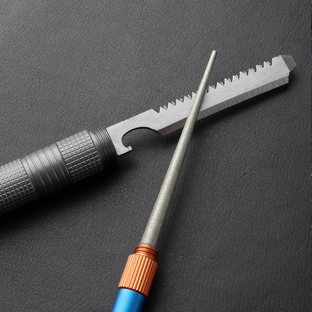 Fishing Hook Stainless Steel - Outdoor Matte Mini EDC Messenslijpstaaf Roestvrij