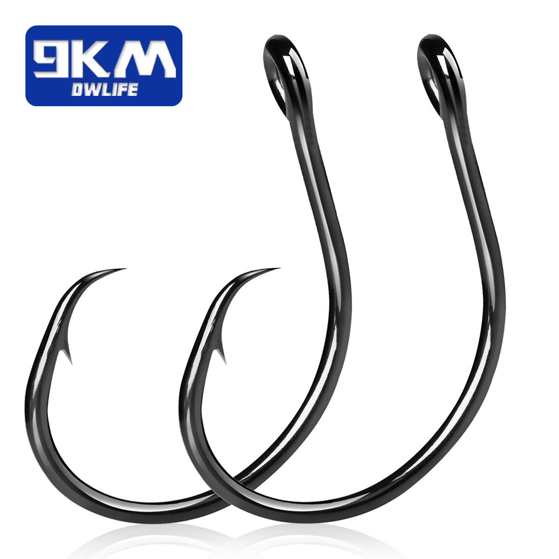 Fishing Hook Circle - 9KM 25-50 stuks Inline Wide Gap