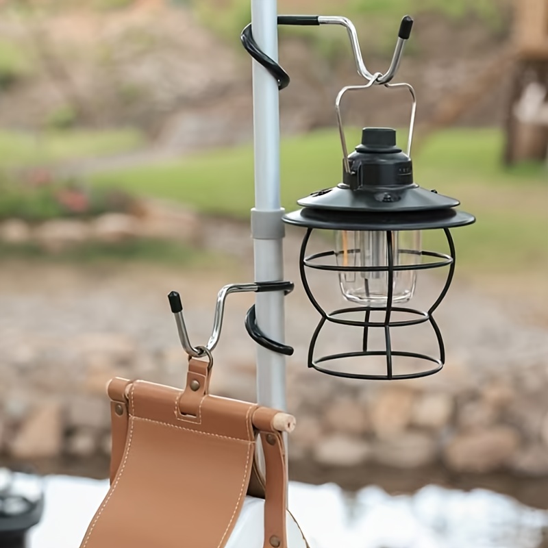 Fishing Hook Stainless Steel - Roestvrijstalen lichtstandaardhouderhaken, draagbare tentstoklampenhouder, jacht- en