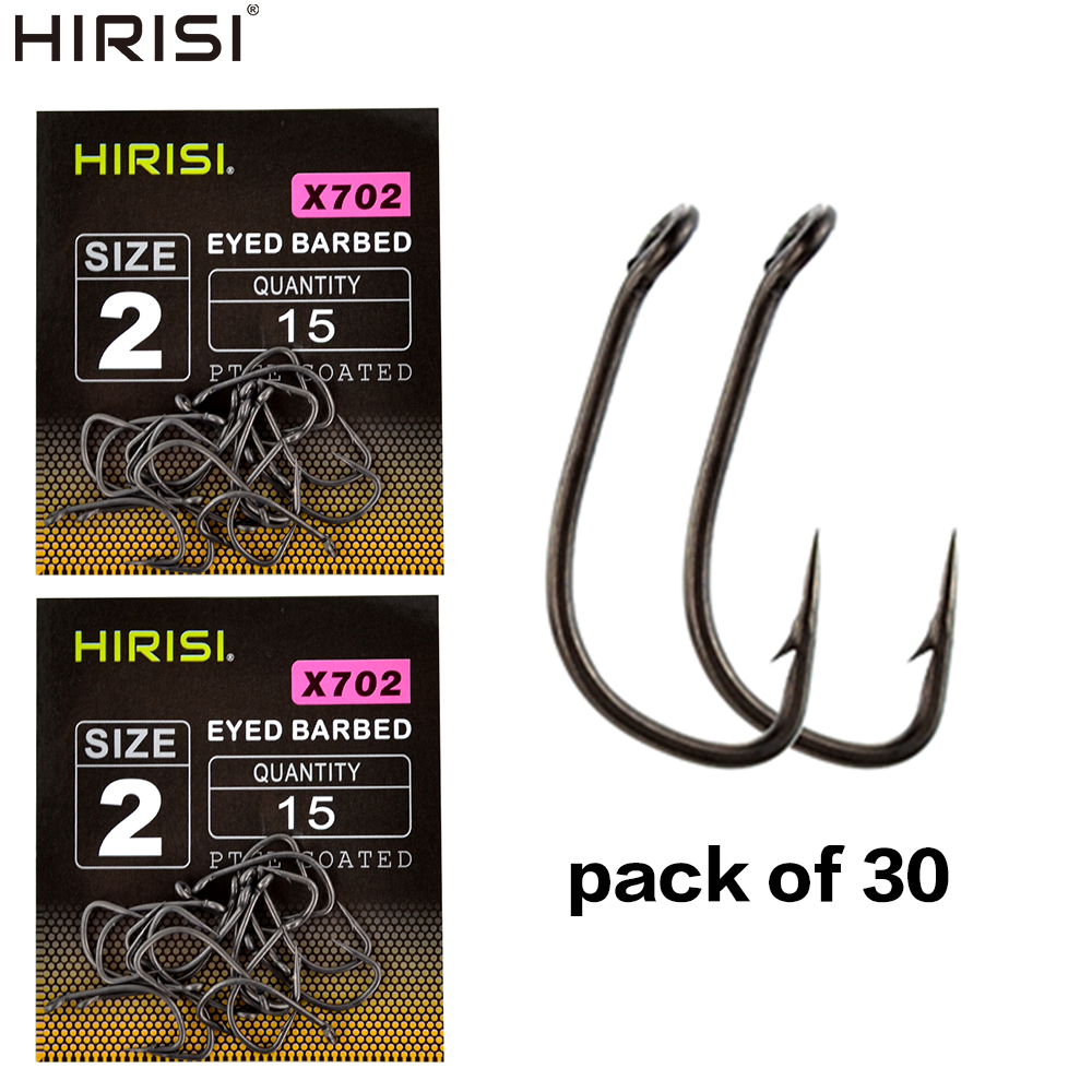 Fishing Hook Assortment - 30 stks PTFE Gecoat Koolstofstaal Prikkeldraad