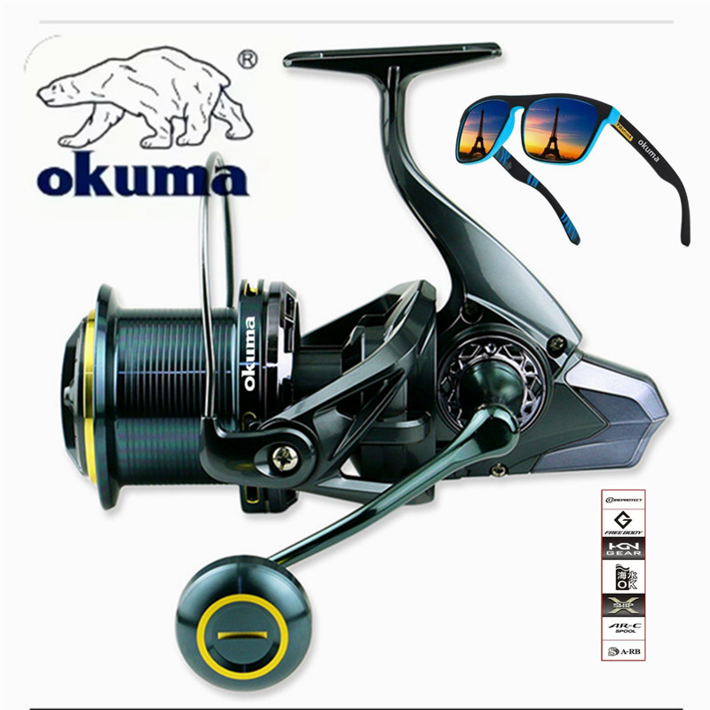 Daiwa Reel Bg - OKUMA Visserijmolen 9000-14000 Metalen Lange Afstand