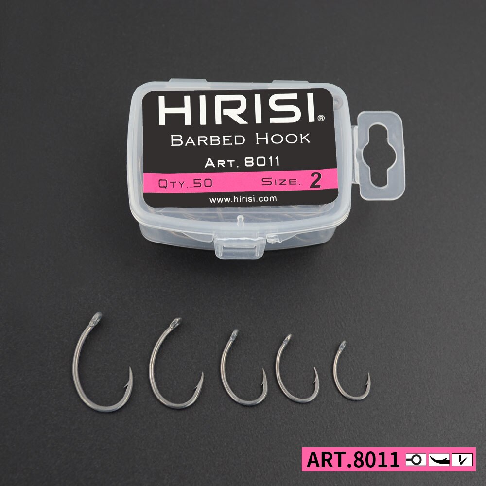 Fishing Hook Assortment - Hirisi Karpervissen Haken 50 stks PTFE
