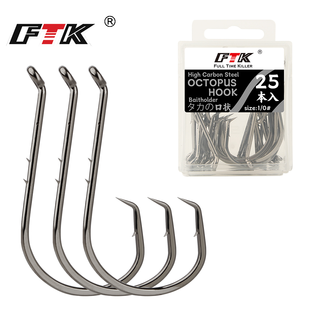 Fishing Hook Circle - FTK Vishaken Vissen Octopus Cirkelhaak 1-6
