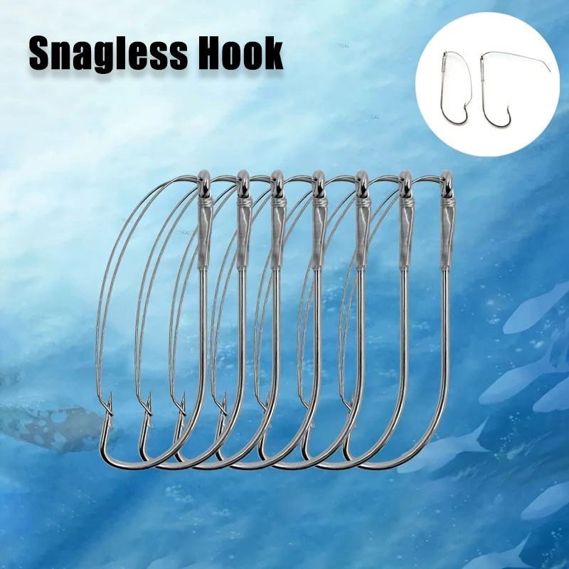 Fishing Hook Weedless - 20/40 stuks Weedless Offset Worm Haken