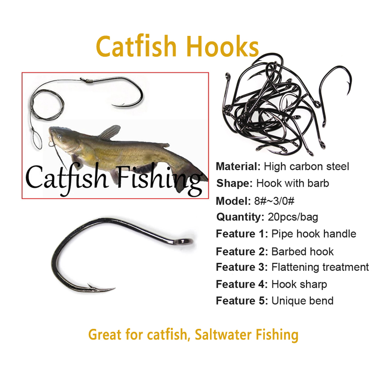 Wifreo 20 stks V-vorm Meerval  - Fishing Hook Assortment recensie en prijs
