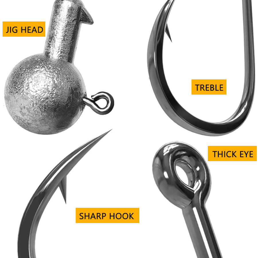 WODJYJ 1g 2g 3g 4g 5g 7g 8g 10 - Fishing Hook Assortment recensie en prijs