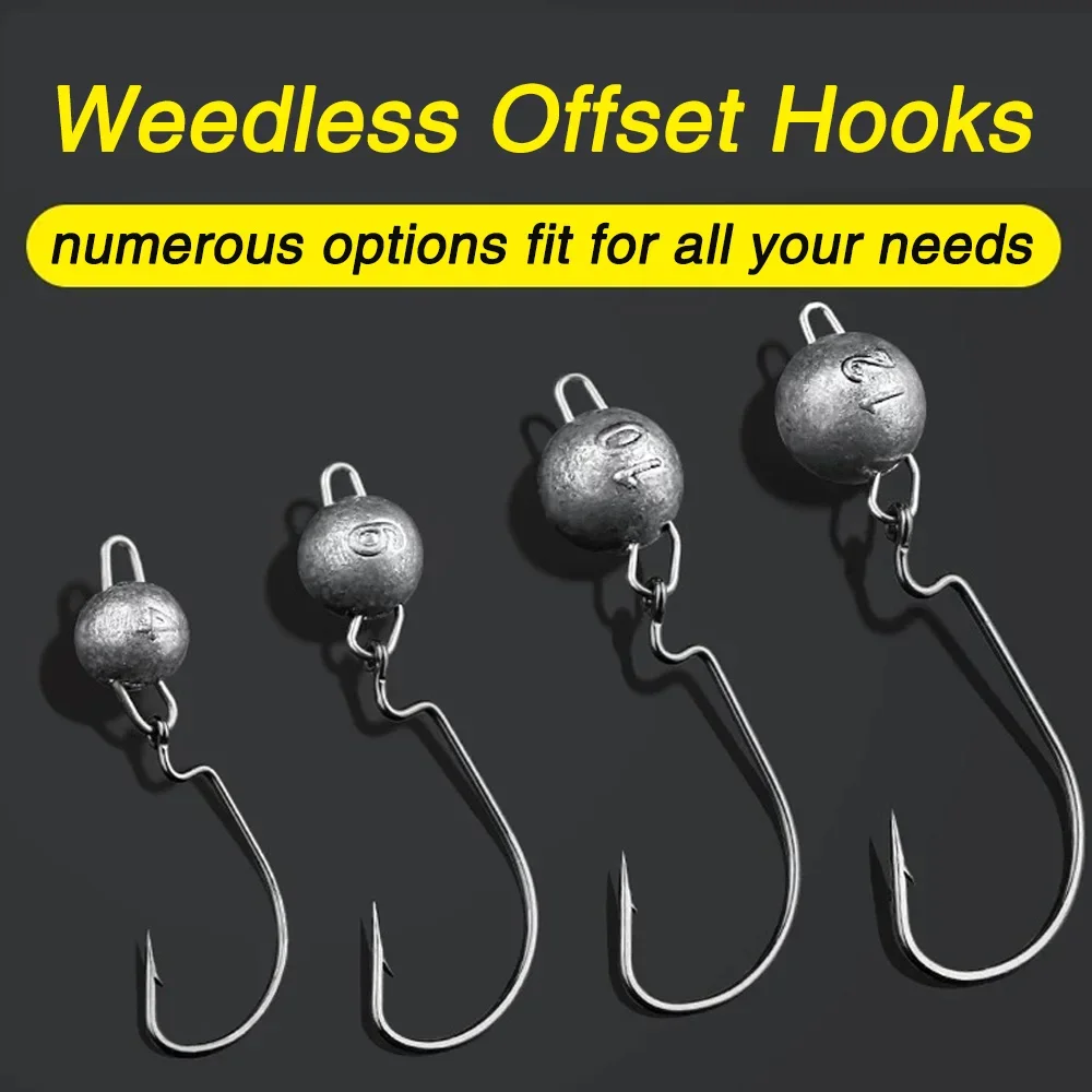 5 stks Metalen Jig Head Worm H - Fishing Hook Weedless recensie en prijs