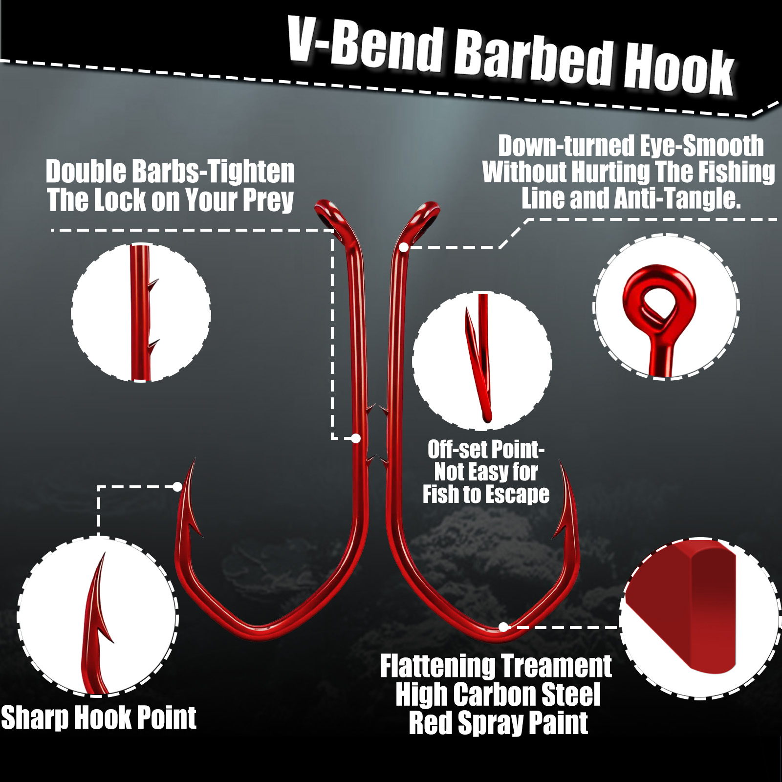 9KM Baitholder Hook 50-100 stu - Fishing Hook Circle recensie en prijs